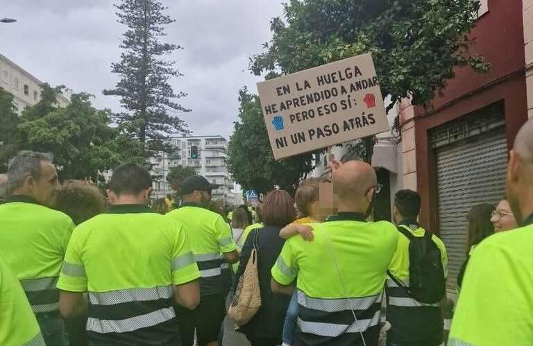 Protesta de los trabajadores de Acerinox:   FOTO: Adelante Andalucía