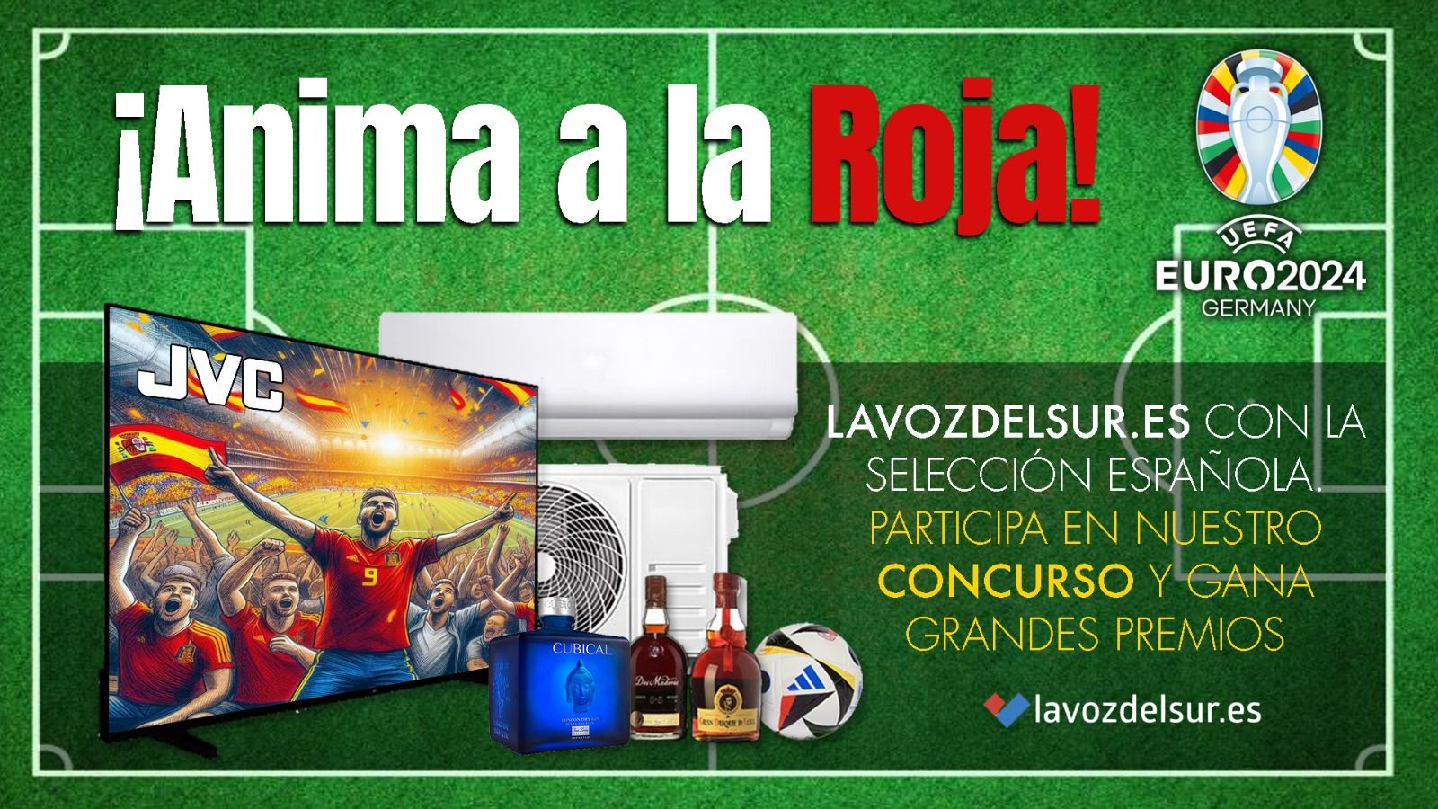 Consigue grandes premios: participa en el concurso ¡Anima a la 'Roja'! de lavozdelsur.es.