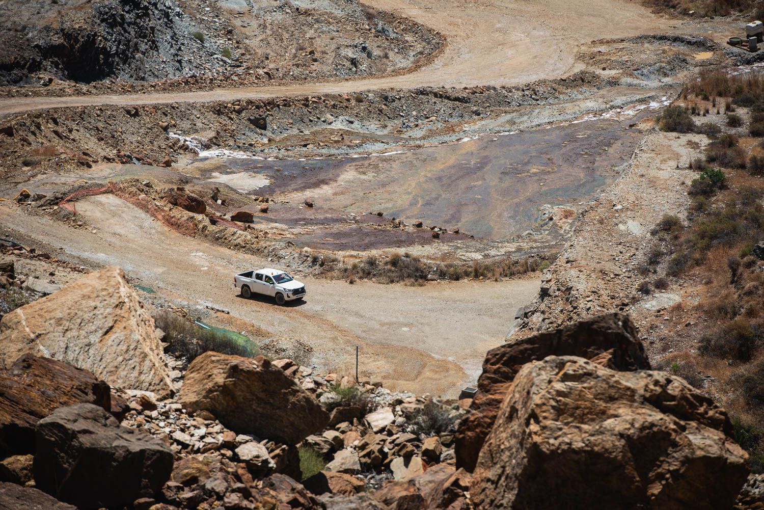 Una de las antiguas cortas de Aznalcóllar.