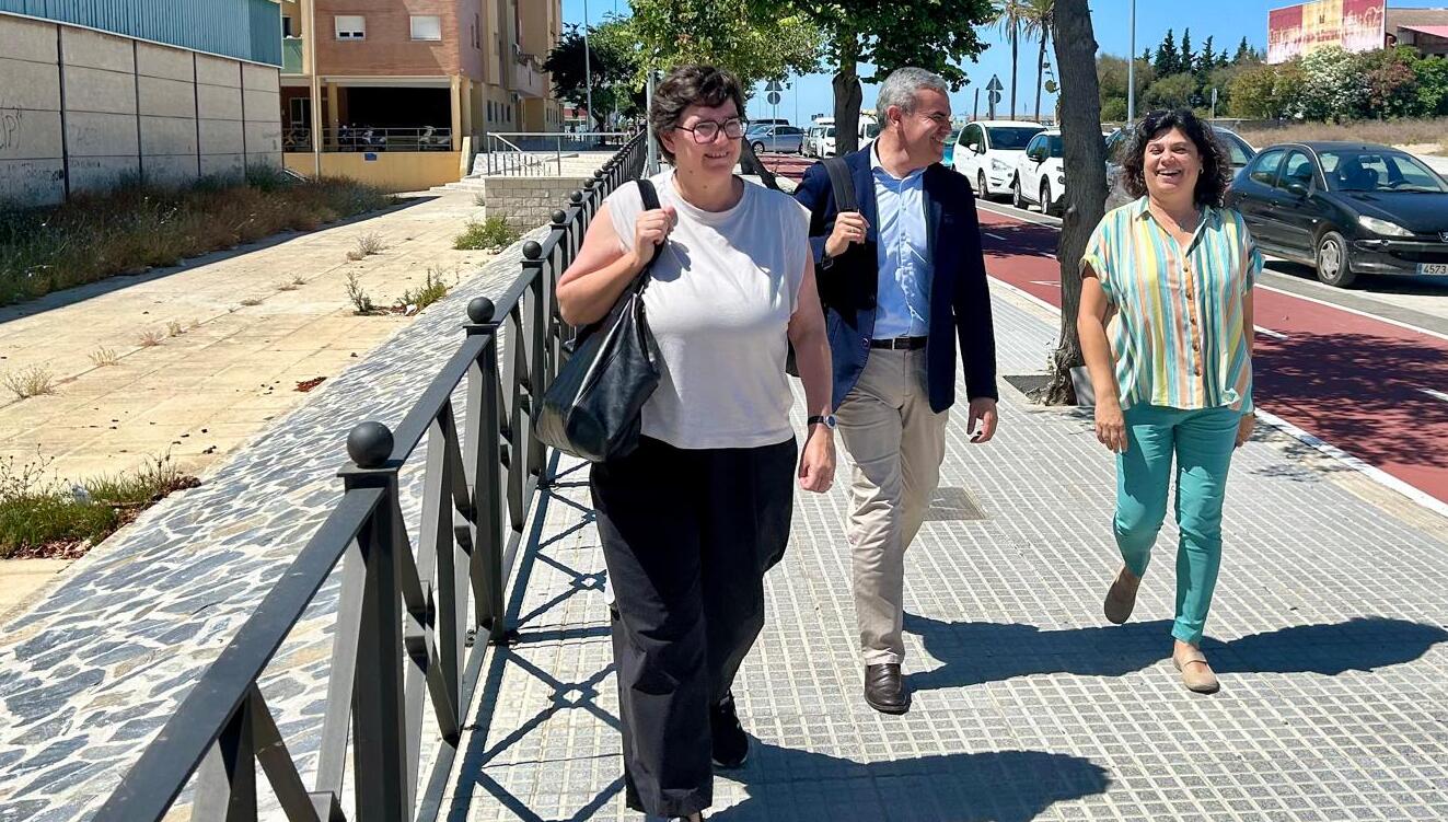 Visita del presidente del Consorcio de Bomberos de la Provincia de Cádiz a Sanlúcar.