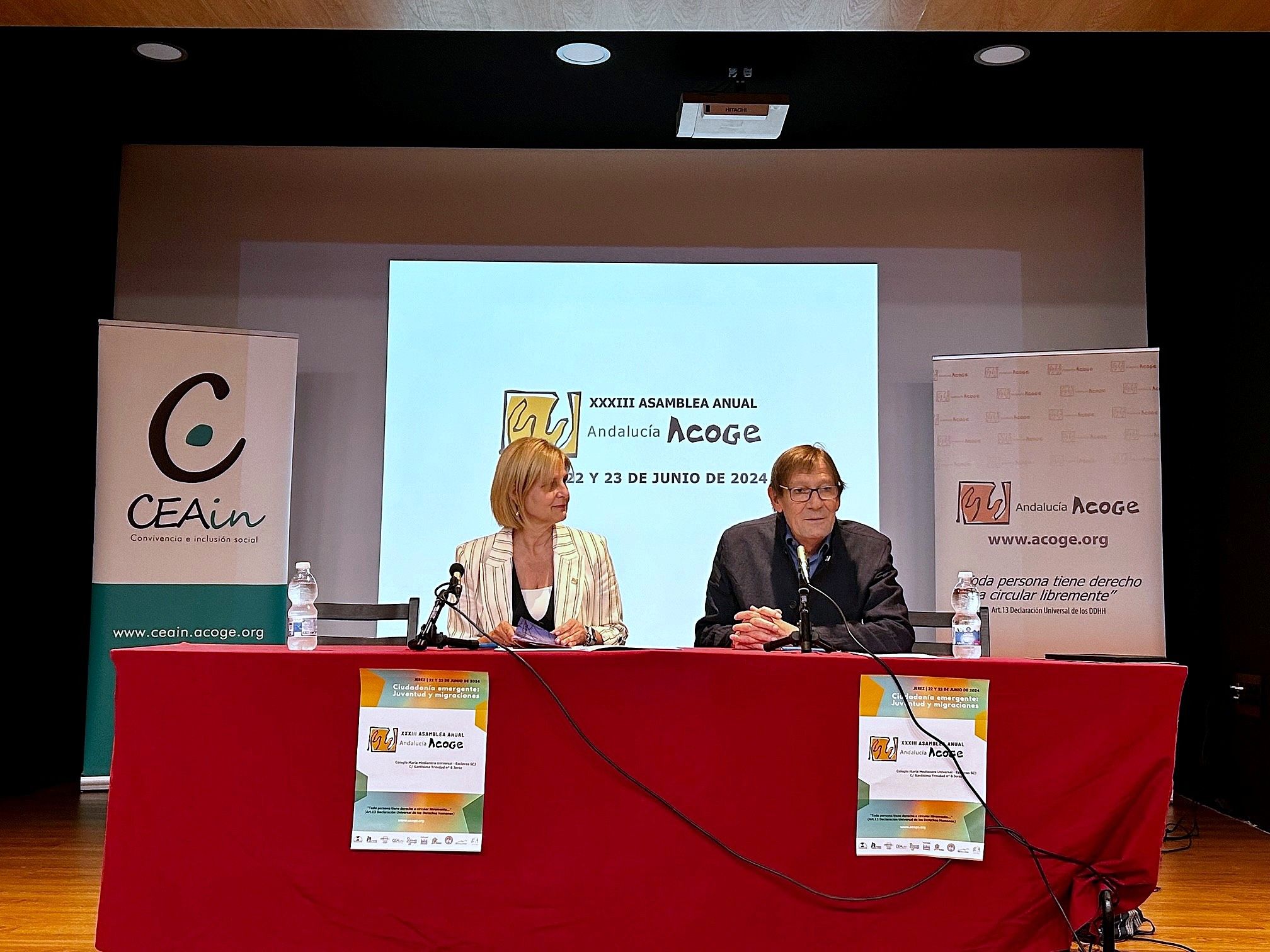 La alcaldesa de Jerez, en el inicio de la asamblea sobre la situación de personas migrantes, Andalucía Acoge.
