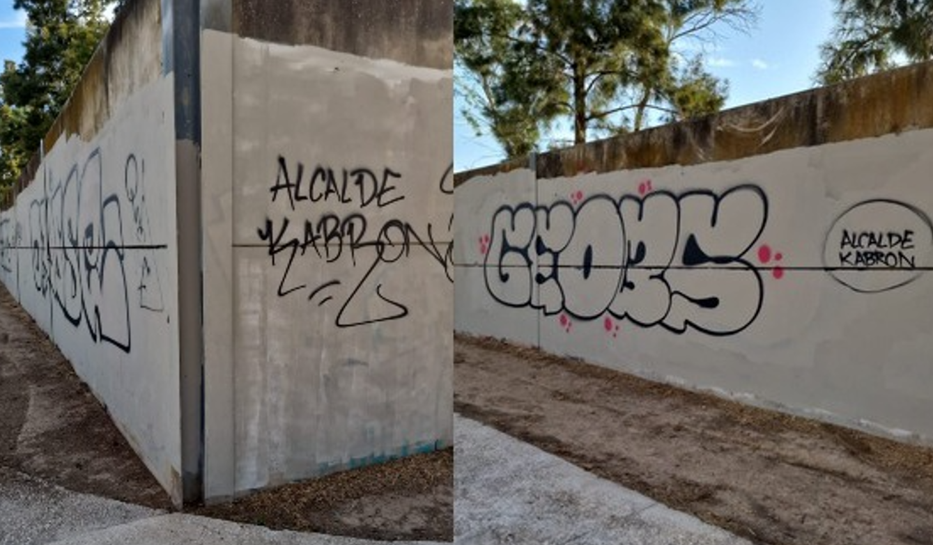 Insultos al alcalde de Sevilla por retirar los grafitis de los muros.