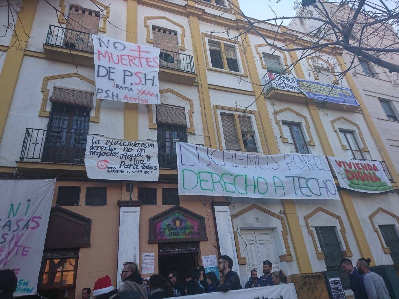 Imagen cedida del movimiento por la vivienda.