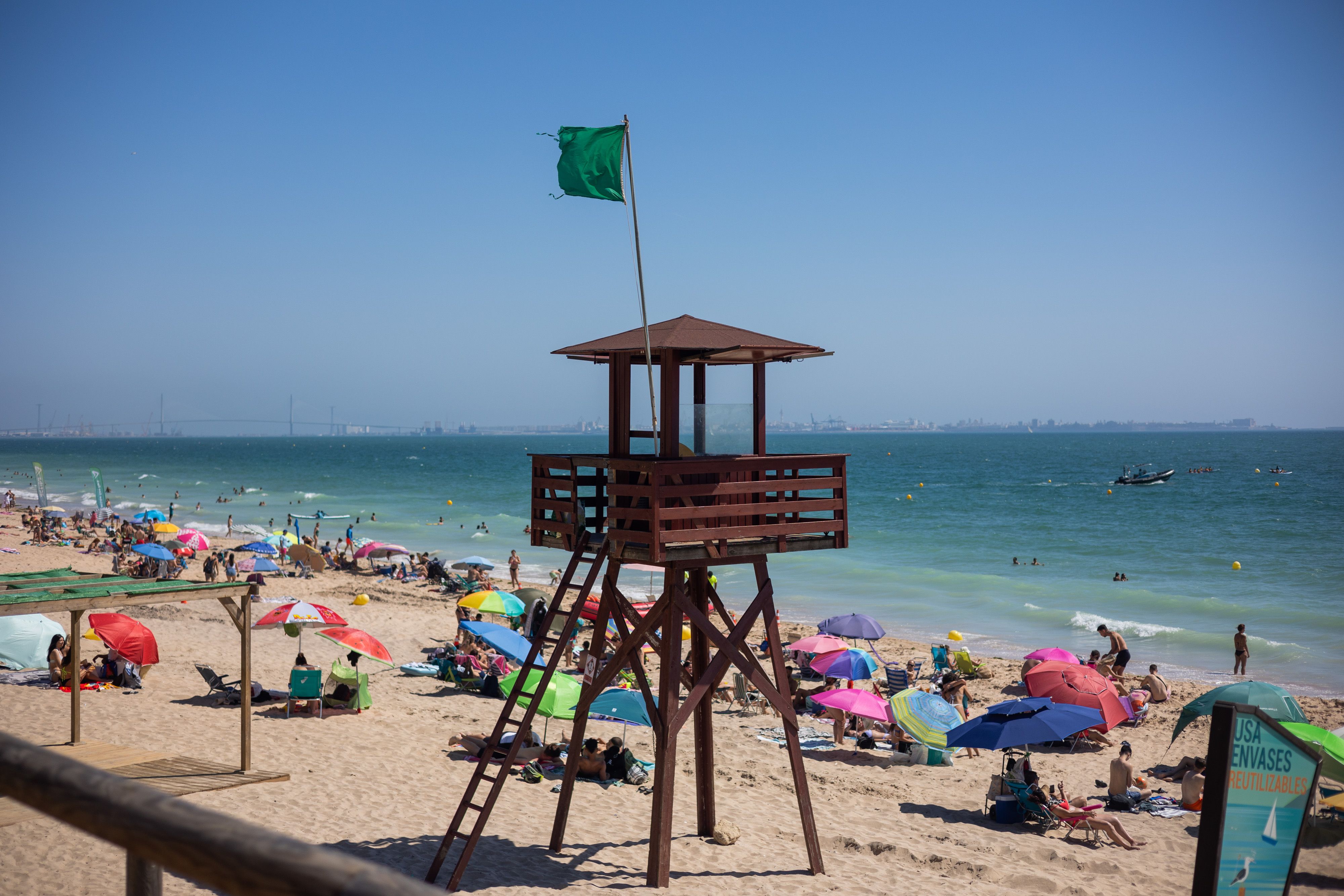 La playa de Las Redes de El Puerto, este verano.