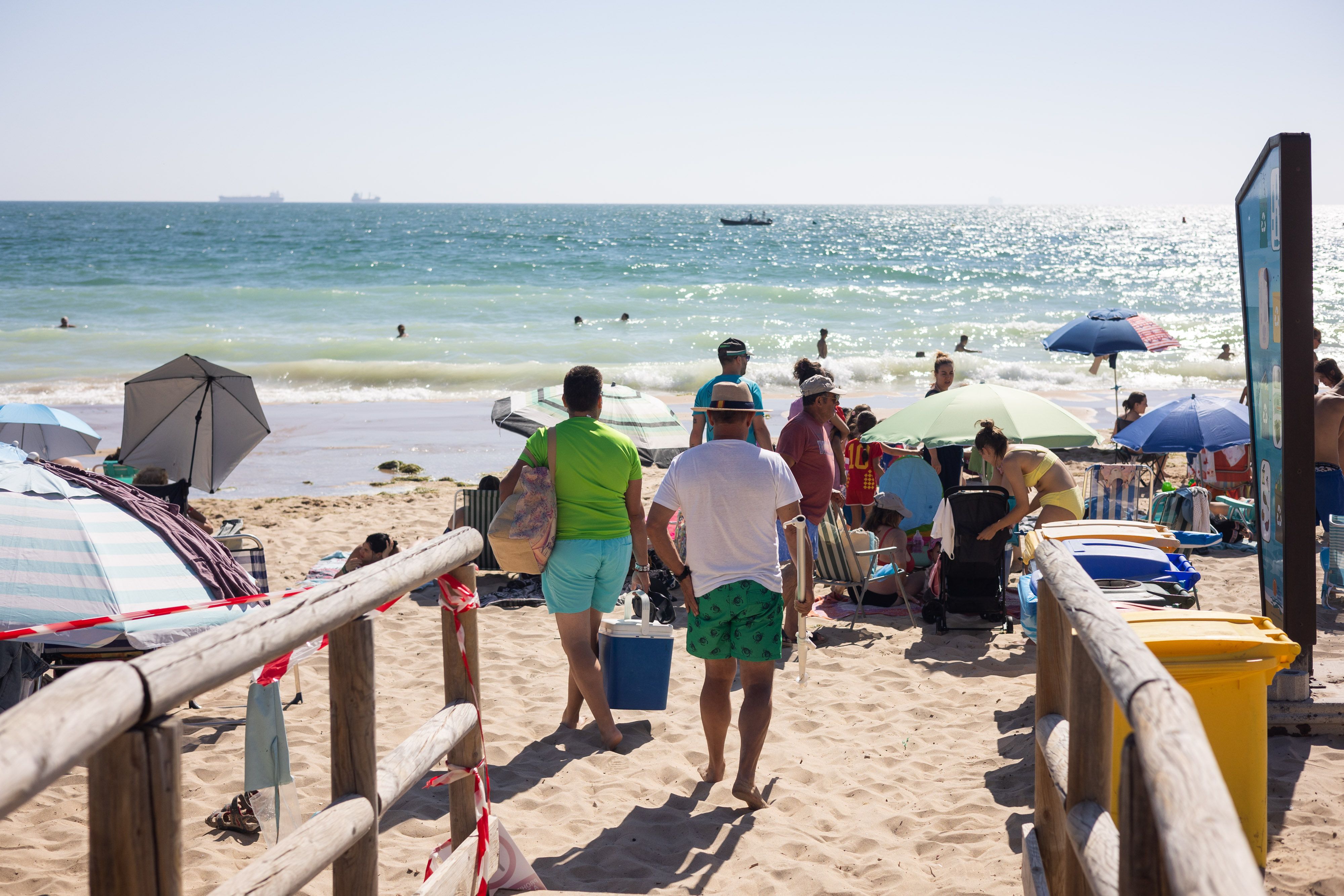 La playa de Las Redes en El Puerto, en una imagen reciente. 