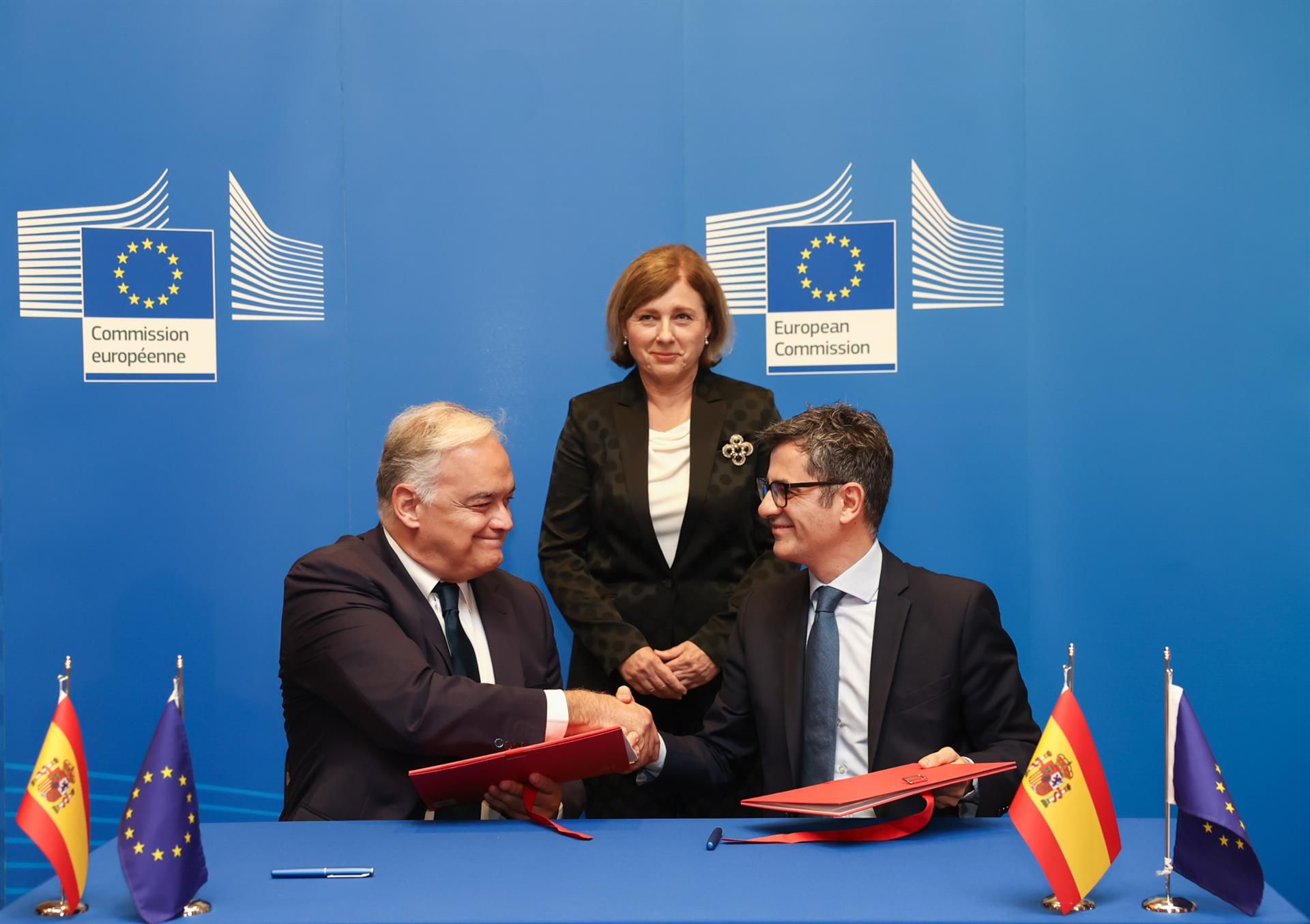 Firma del acuerdo en Bruselas sobre el CGPJ.