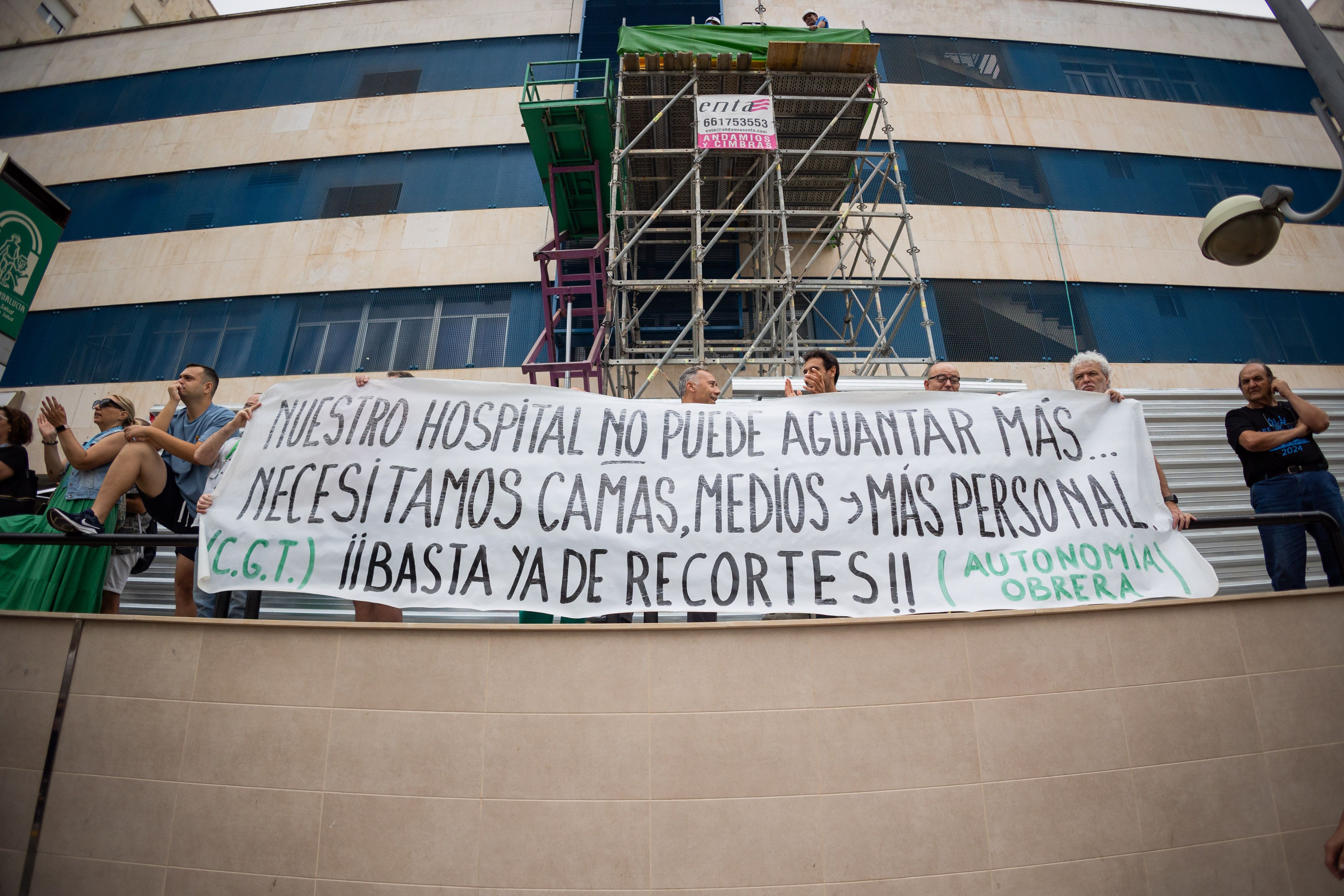 Protesta por la sanidad pública en Andalucía.