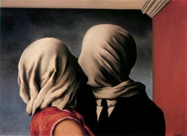 'Los amantes', de René Magritte.