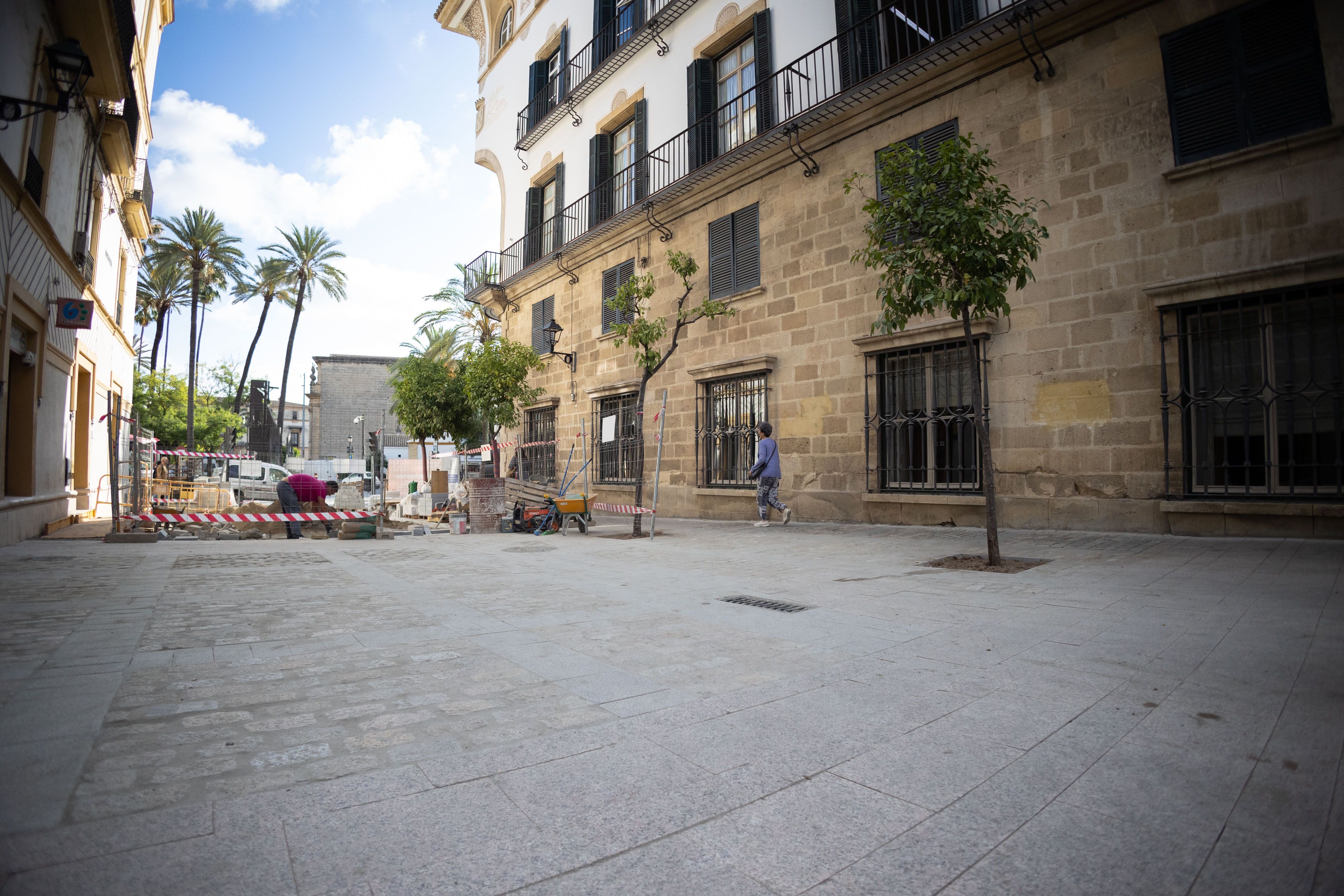 Fotografía de archivo de las obras de la calle Tornería, ya finalizadas. Las obras continuarán por San Marcos.