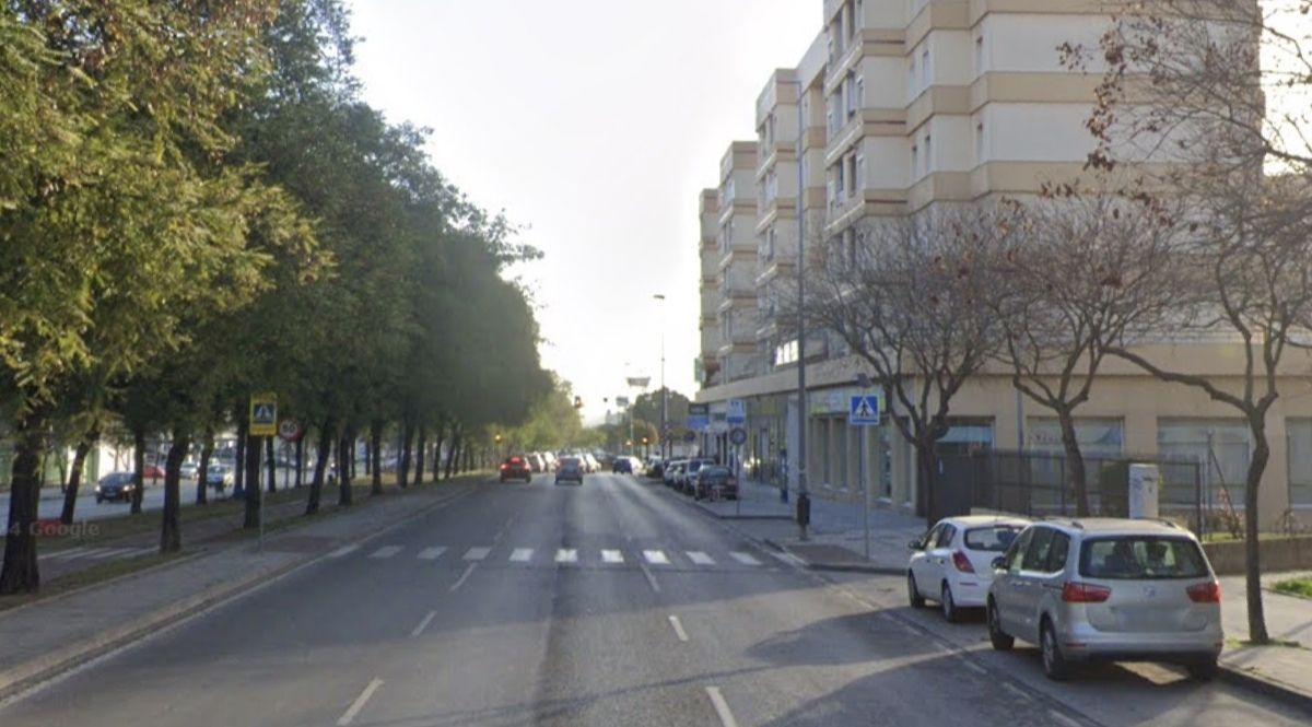 Imagen de Google Maps del tramo donde tuvo lugar el atropello en Jerez.