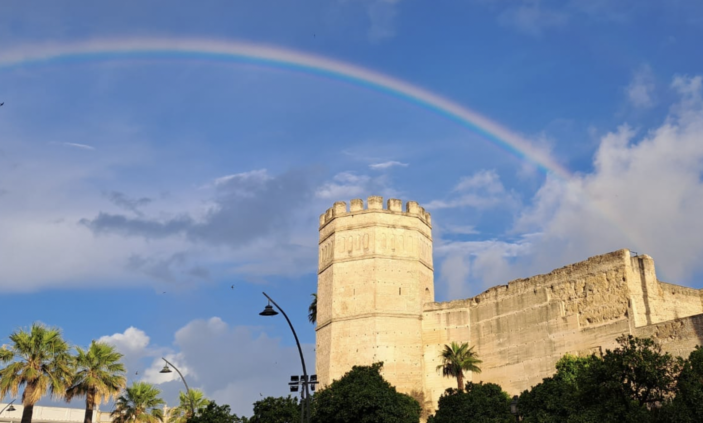 Arcoíris en Jerez en el Día del Orgullo. ALFONSOSABORIDO