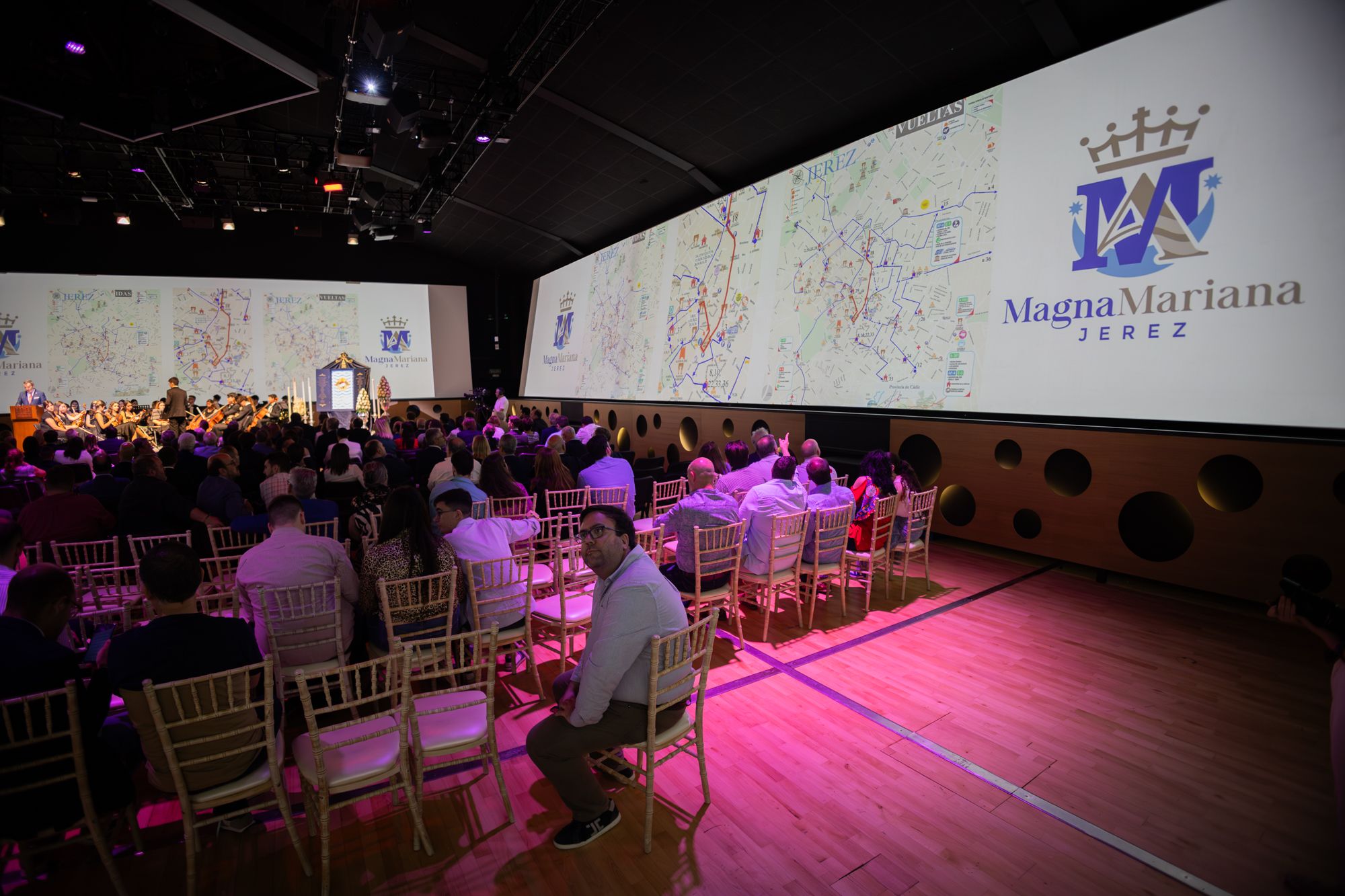 Un momento de la presentación de la Magna Mariana de Jerez a finales de junio. 