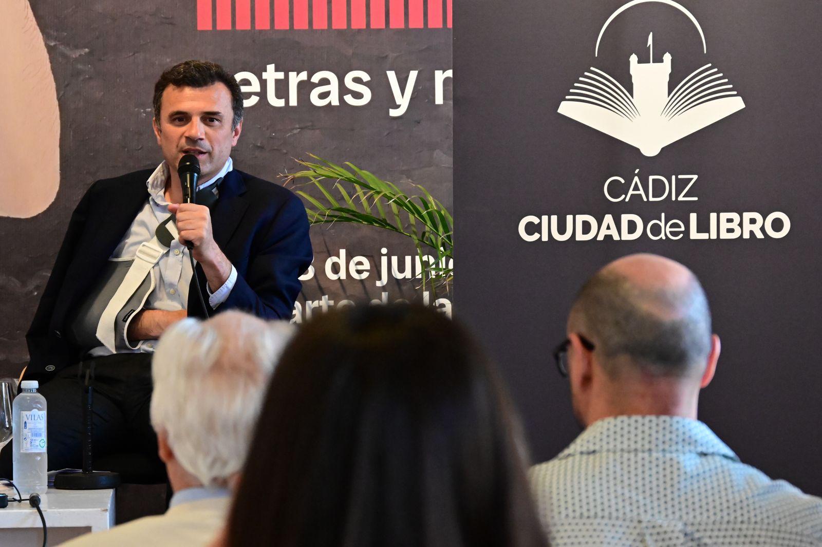 El alcalde, Bruno García, durante la presentación de la candidatura a Capital Mundial del Libro.