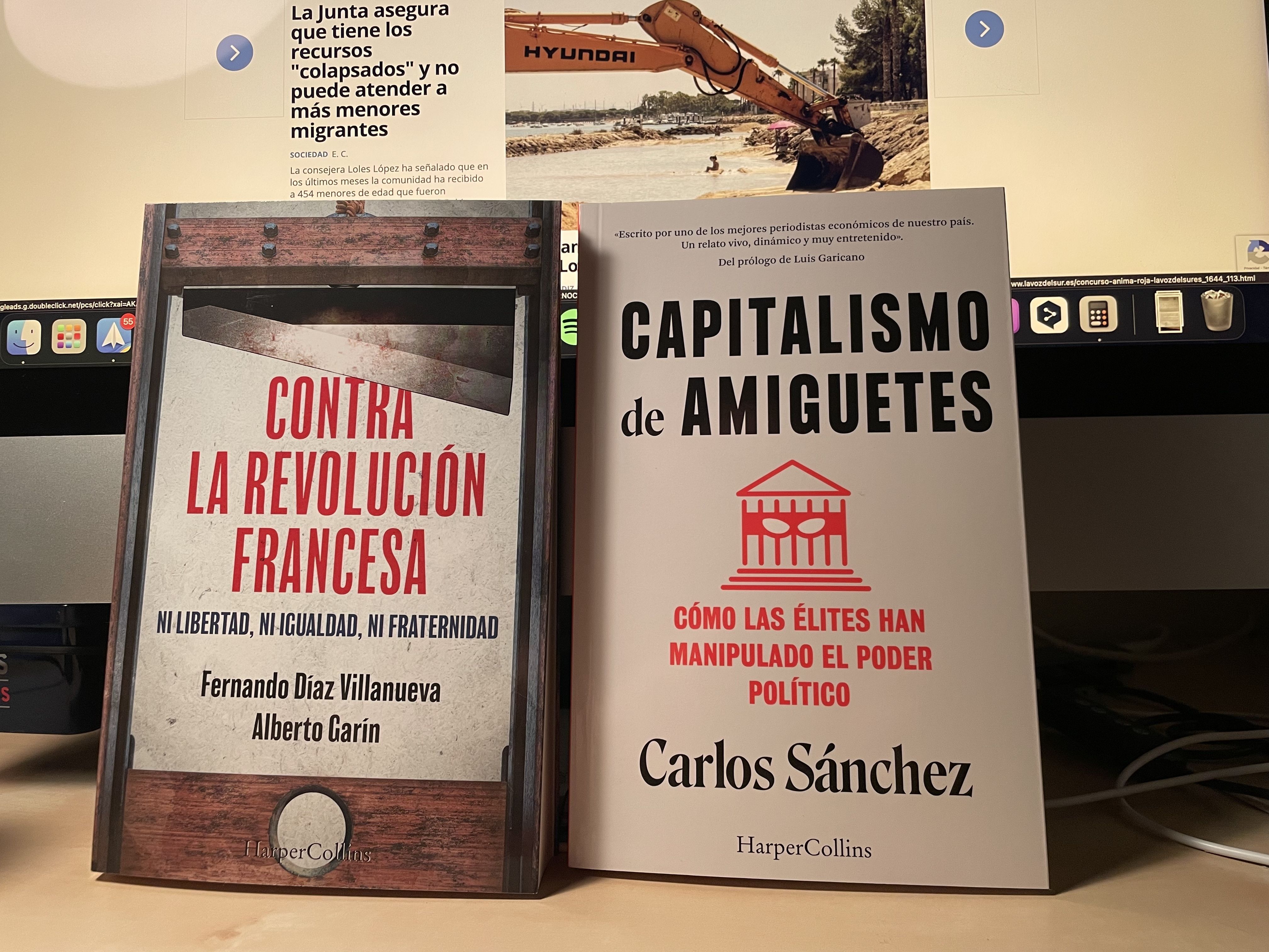 'Contra la revolución francesa' y 'Capitalismo de amiguetes'.