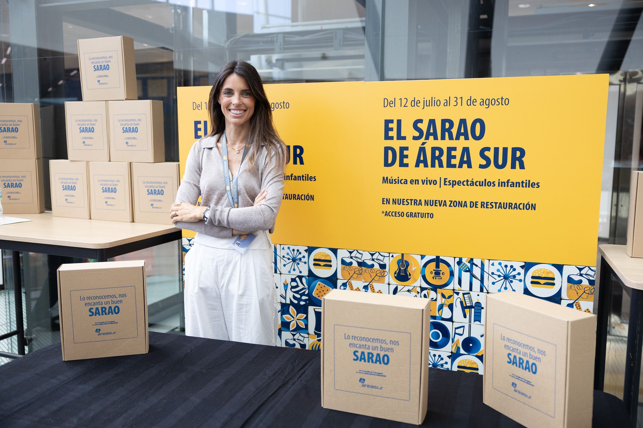 Raquel Llamas, marketing manager del centro, durante la presentación del Sarao.