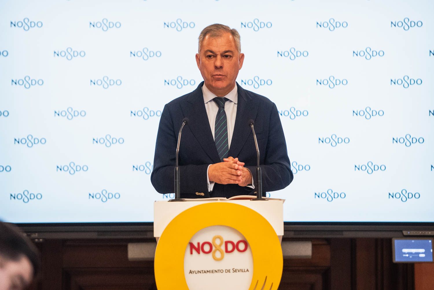 José Luis Sanz, en una rueda de prensa sobre presupuestos.