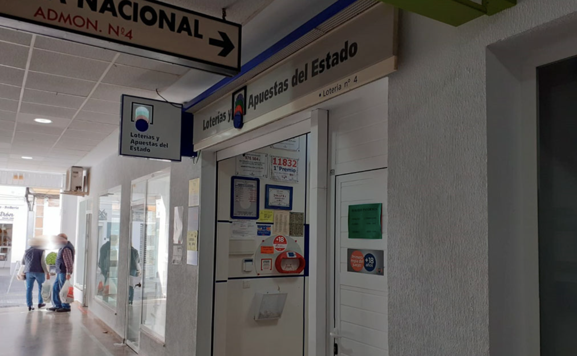 La administración donde se ha sellado en Chiclana el boleto premiado.