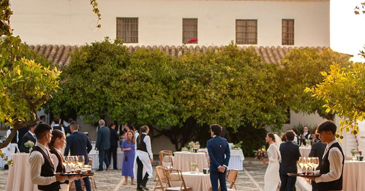 Imagen de archivo de una boda en la Hacienda La Peñuela, antiguo monasterio de la Orden Cartuja.