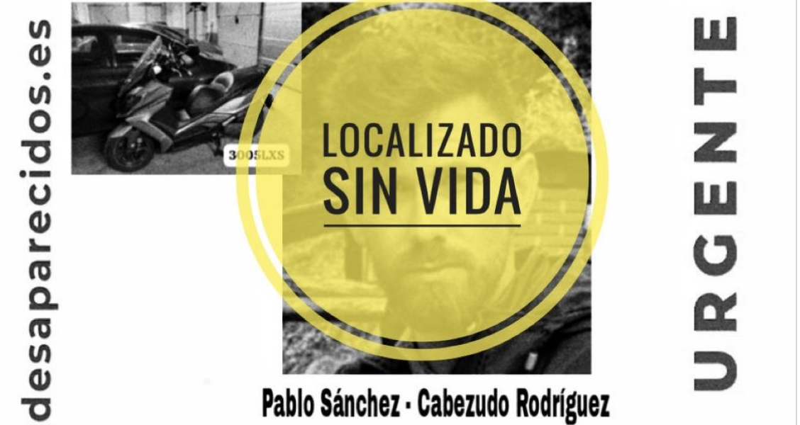 Pablo ha sido localizado sin vida.