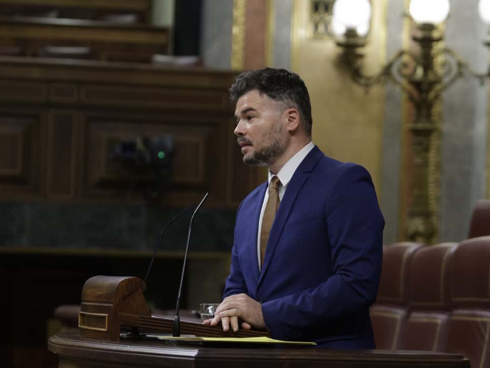 Gabriel Rufián en el Congreso.