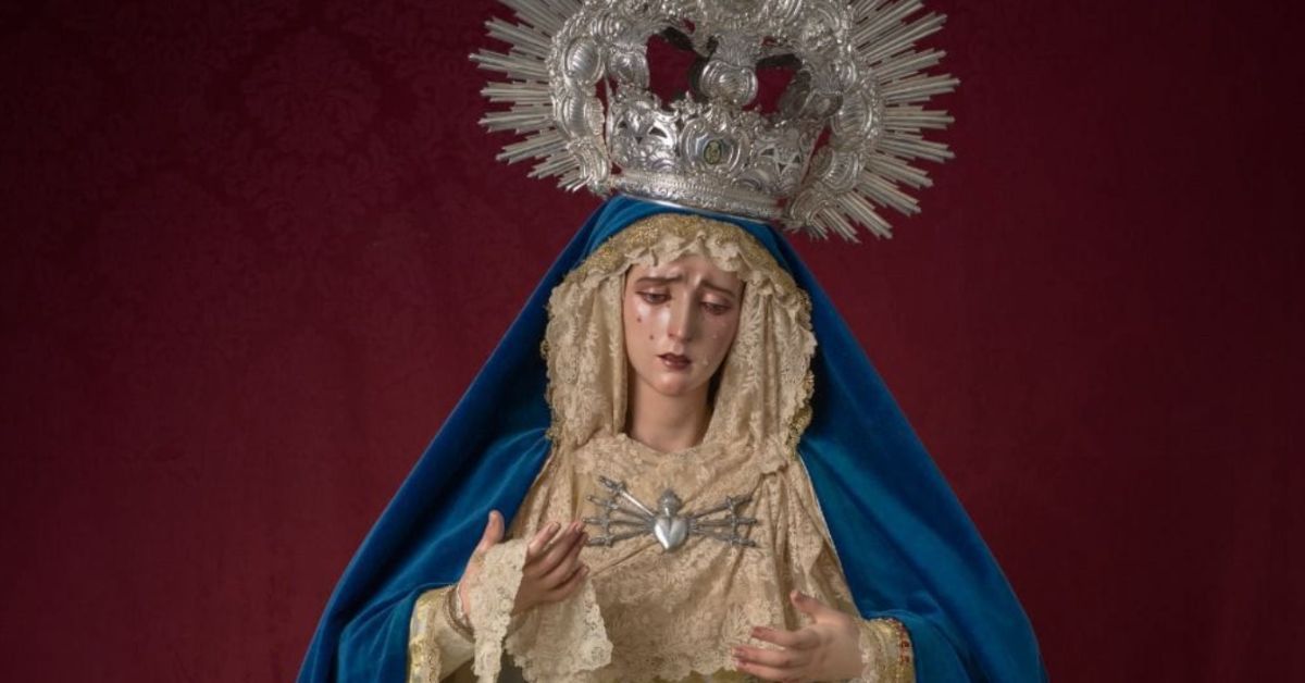 Nuestra Señora de las Aguas, la dolorosa de la Hermandad de la Salud de San Rafael de Jerez.