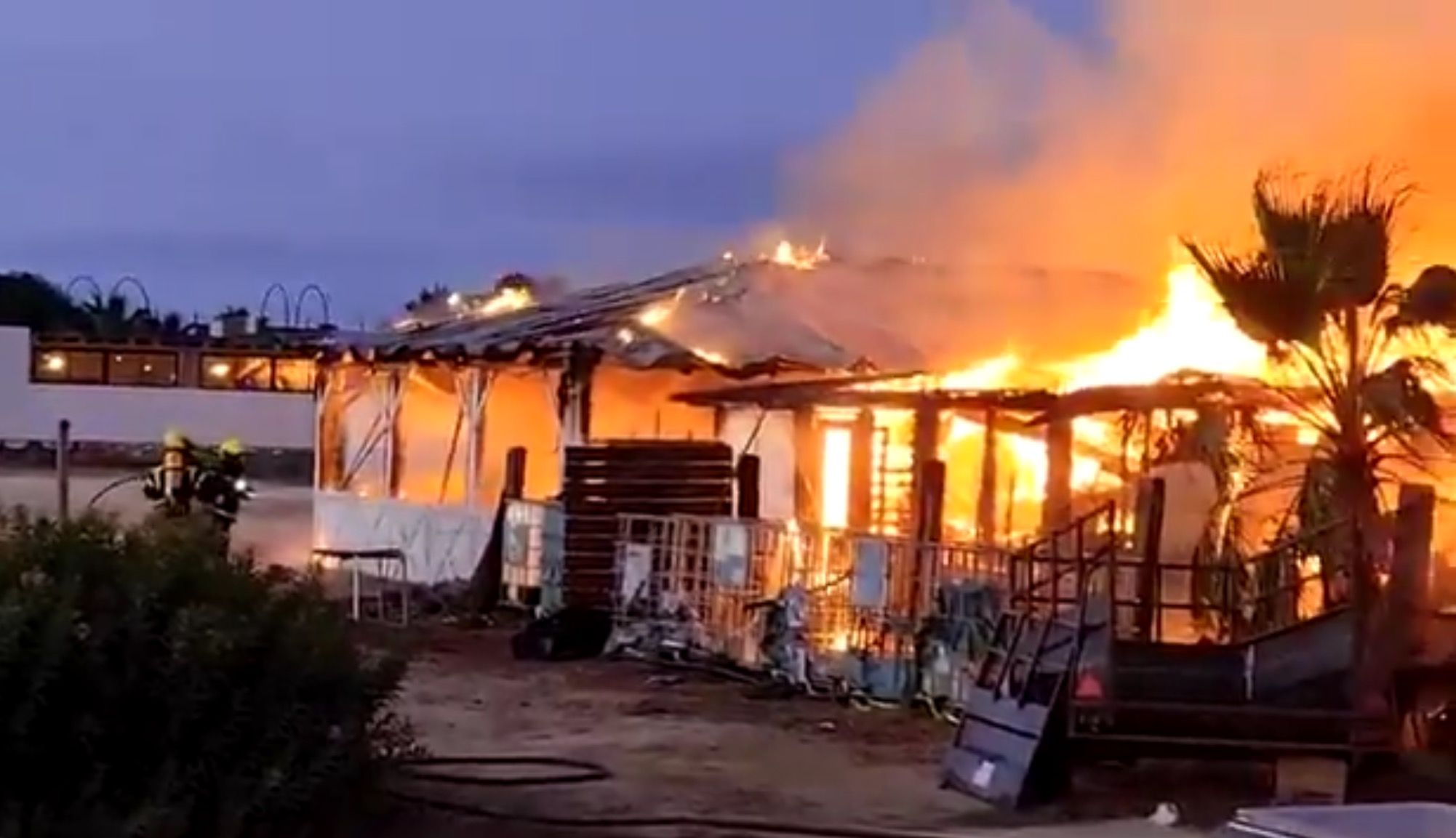 Captura del vídeo del Consorcio de Bomberos de la Provincia de Cádiz.