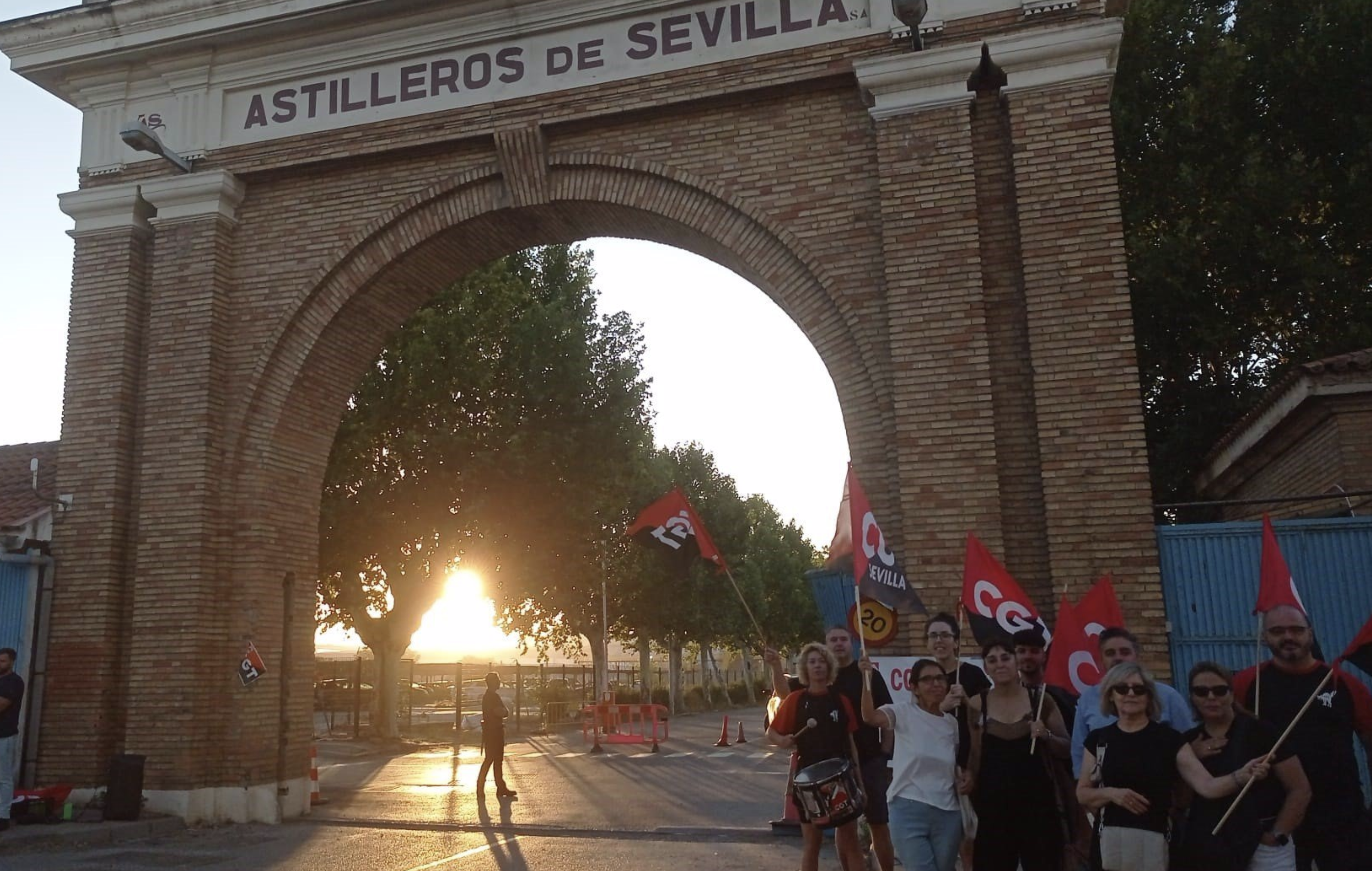 Concentración en Astilleros de Sevilla.