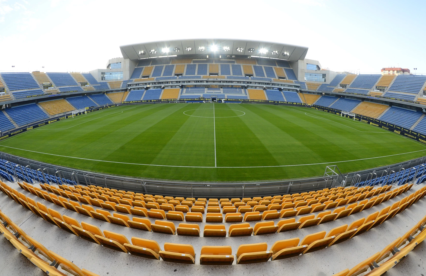 El estadio municipal de Cádiz.