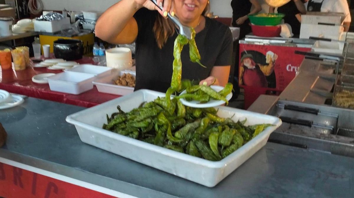 La gran fiesta del pimiento en La Algaida, en Sanlúcar, en una edición pasada.