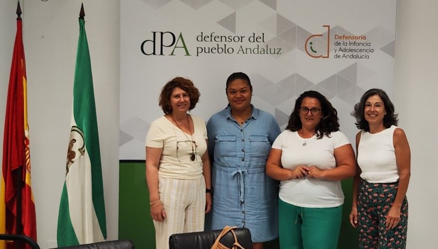 La representación del colegio de Puerto Real en la visita al Defensor del Pueblo.