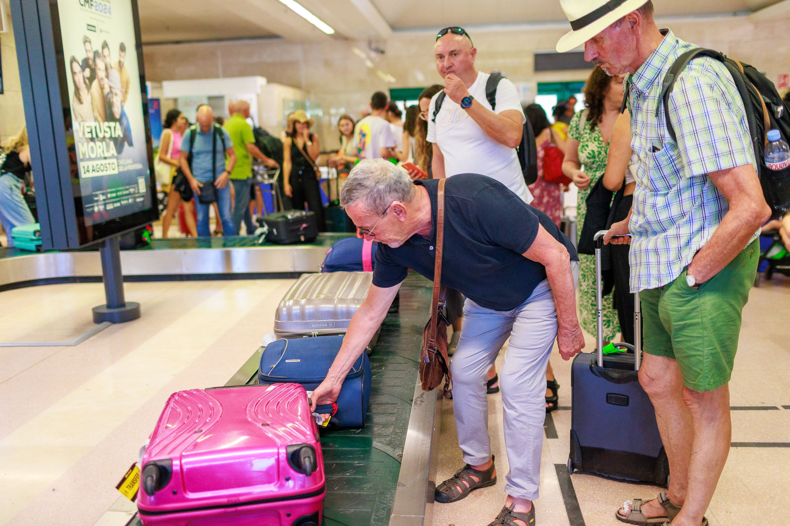 Viajeros en el Aeropuerto de Jerez, este año.