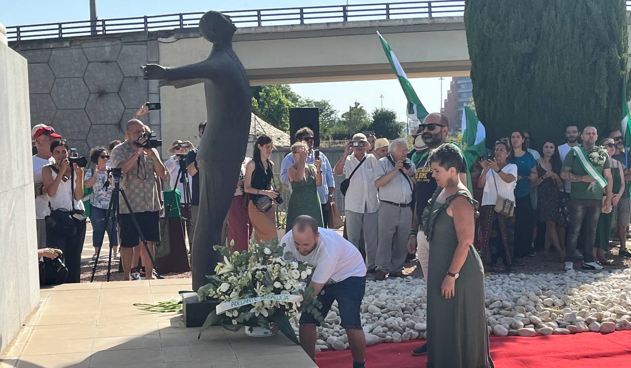 El acto por Blas Infante, este sábado en Sevilla, en una imagen de Iniciativa del Pueblo Andaluz.