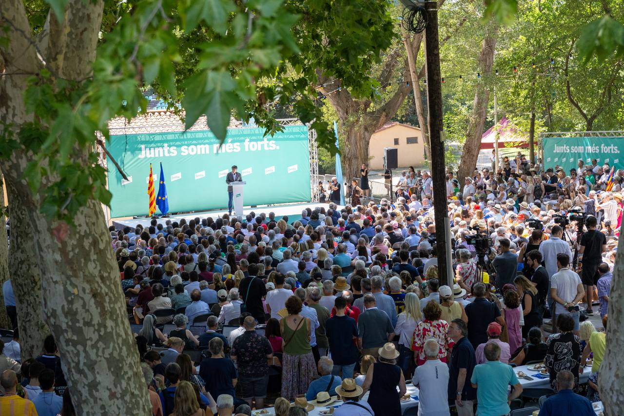 Verano. El acto de Puigdemont en Barcelona del que consiguió escaparse.