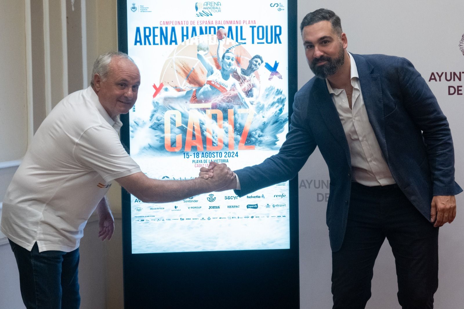 Presentación del campeonato de España de balonmano en Cádiz.