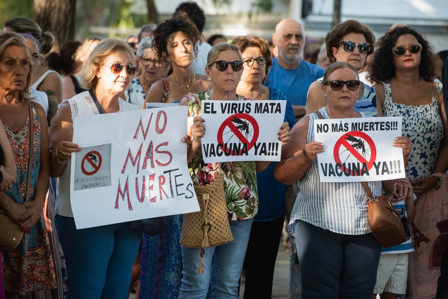 Protesta en Coria para pedir soluciones sobre el virus del Nilo.