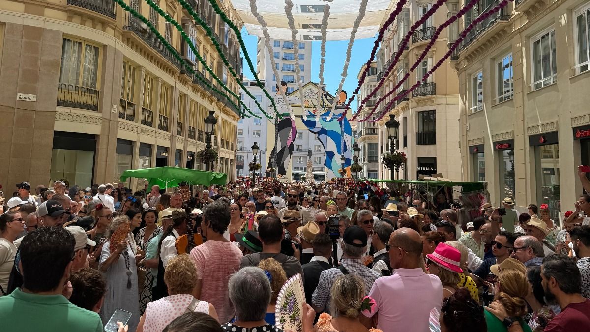 Imagen de la Feria de Málaga este lunes, compartida por el Ayuntamiento en redes sociales.