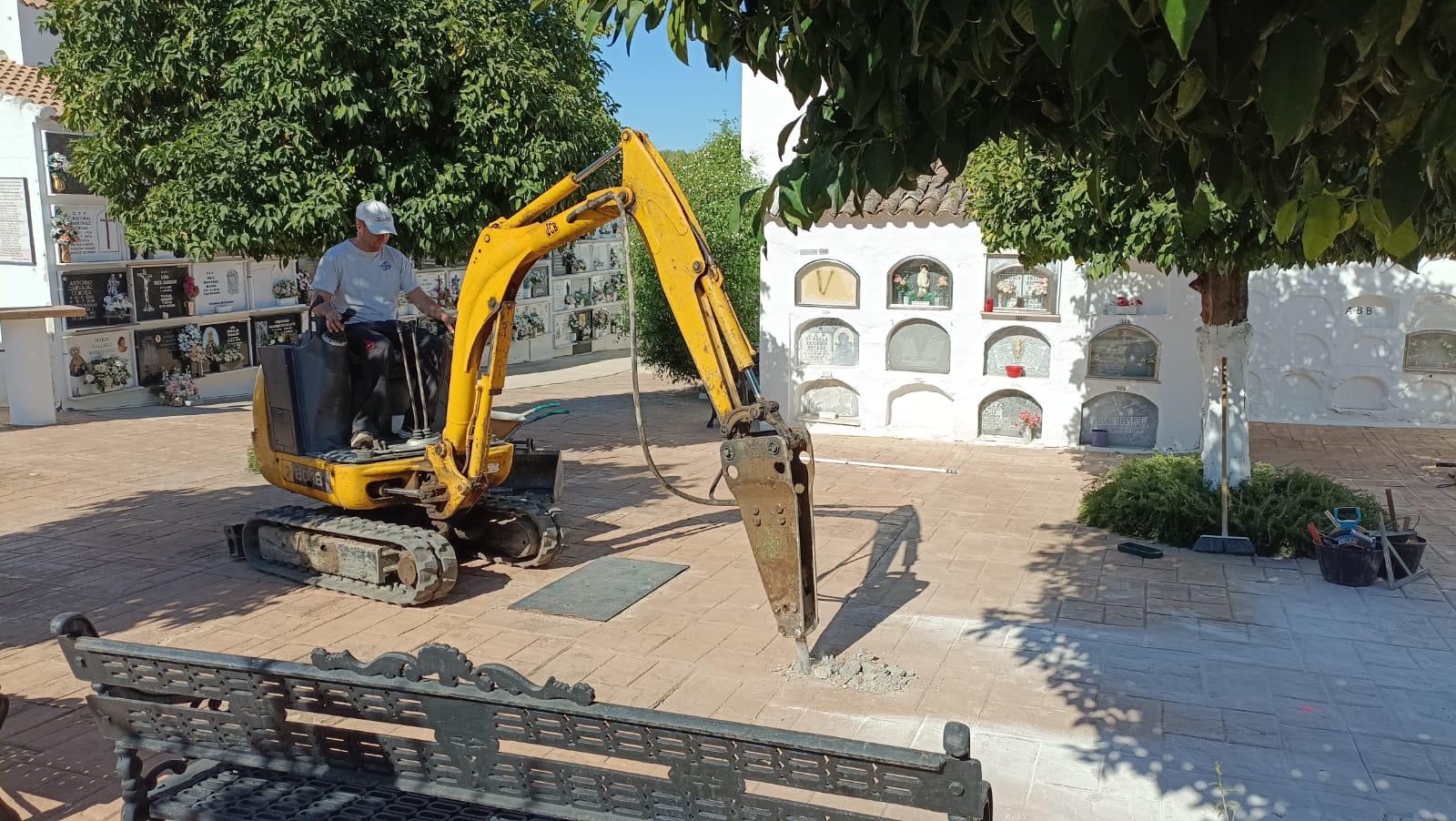 Tareas para la localización de fosas comunes en el cementerio de Algodonales.