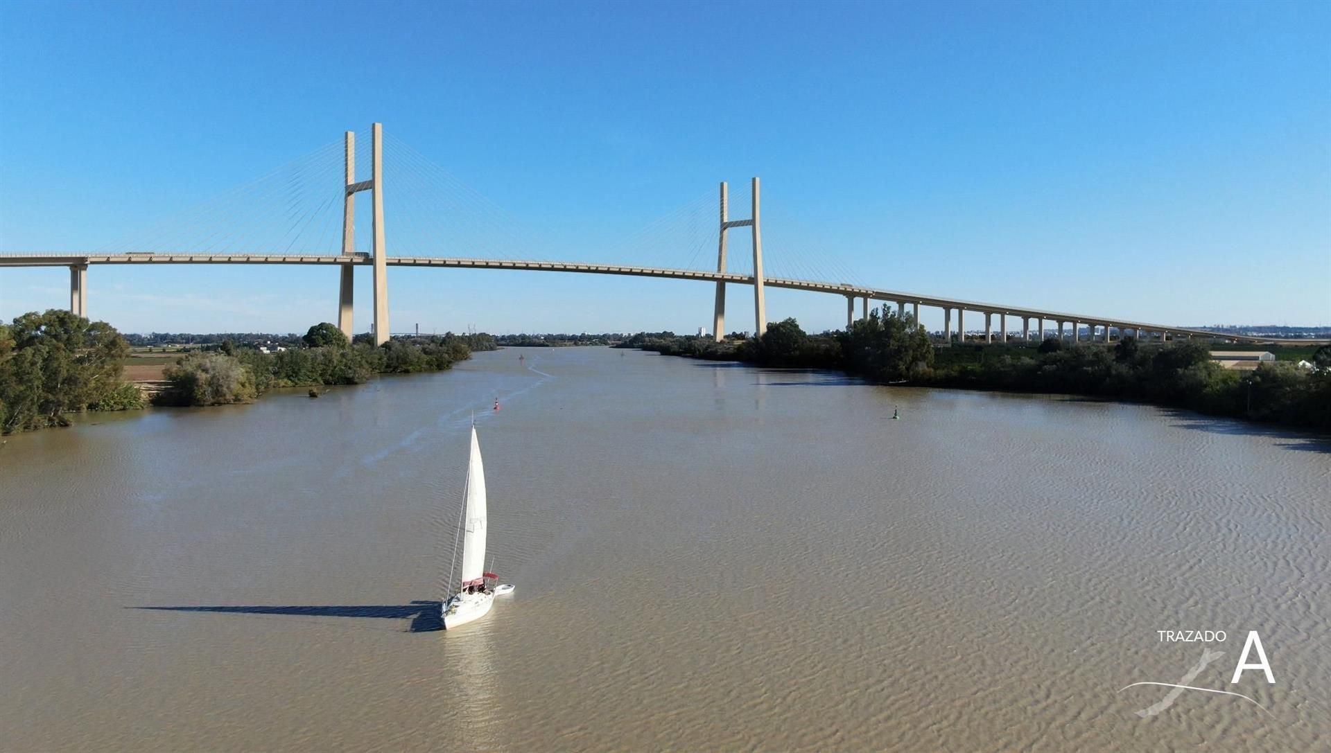 Imagen del puente de la SE-40.