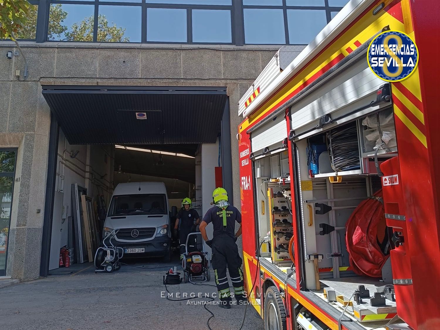 Imagen de los bomberos de Sevilla.