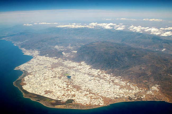 El Ejido, en Almería, en una vista aérea.