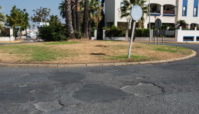 PUNTA DEL MORAL PAVIMENTO MAL ESTADO