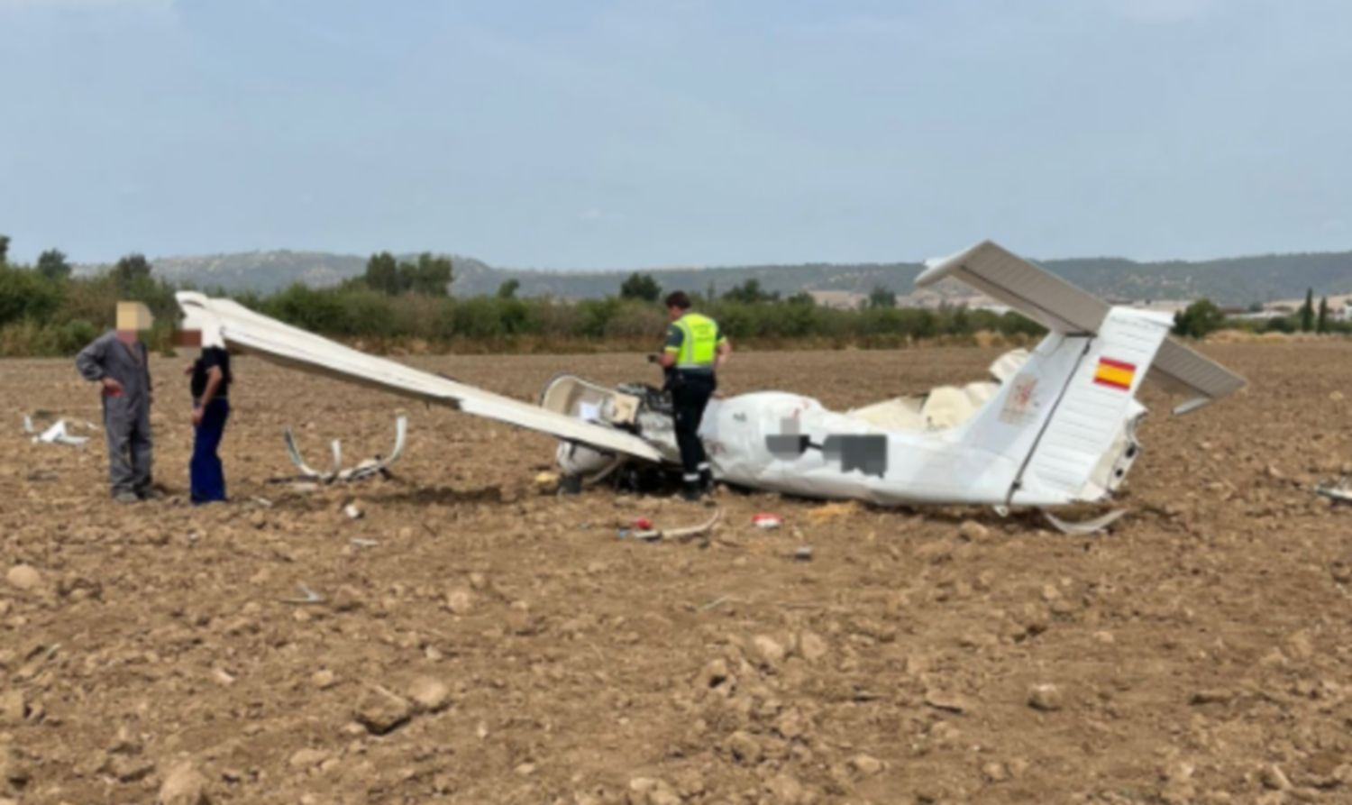 Una fotografía del accidente facilitada por Emergencias 061 Córdoba.