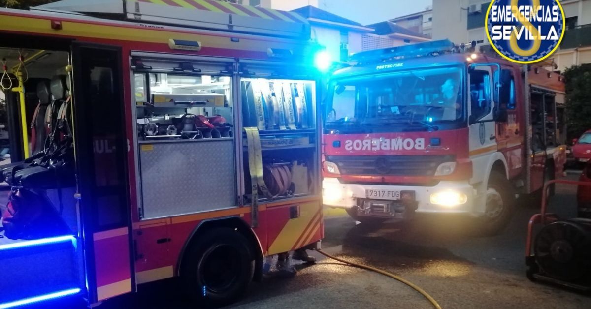 Imagen de archivo de un incendio en Sevilla.