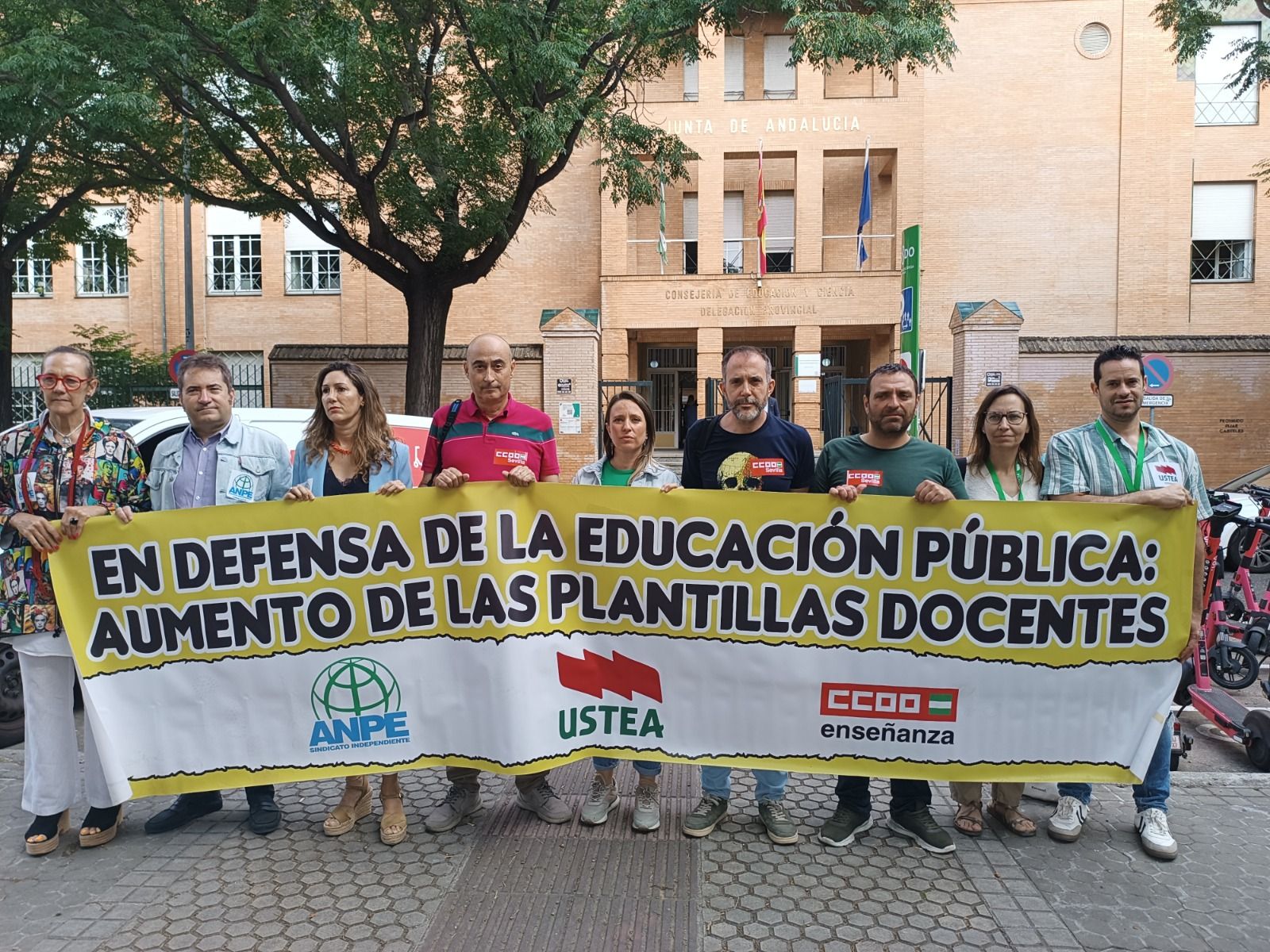 Una movilización en defensa de la educación pública andaluza.