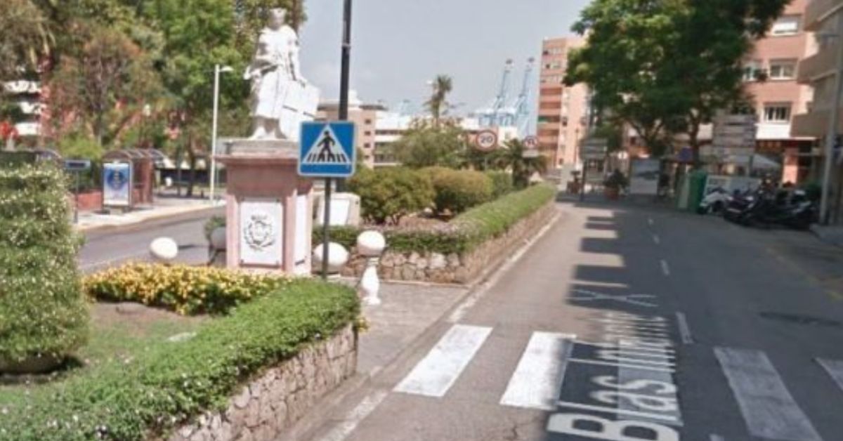 La avenida Blas Infante de Algeciras donde ha tenido lugar el atropello.