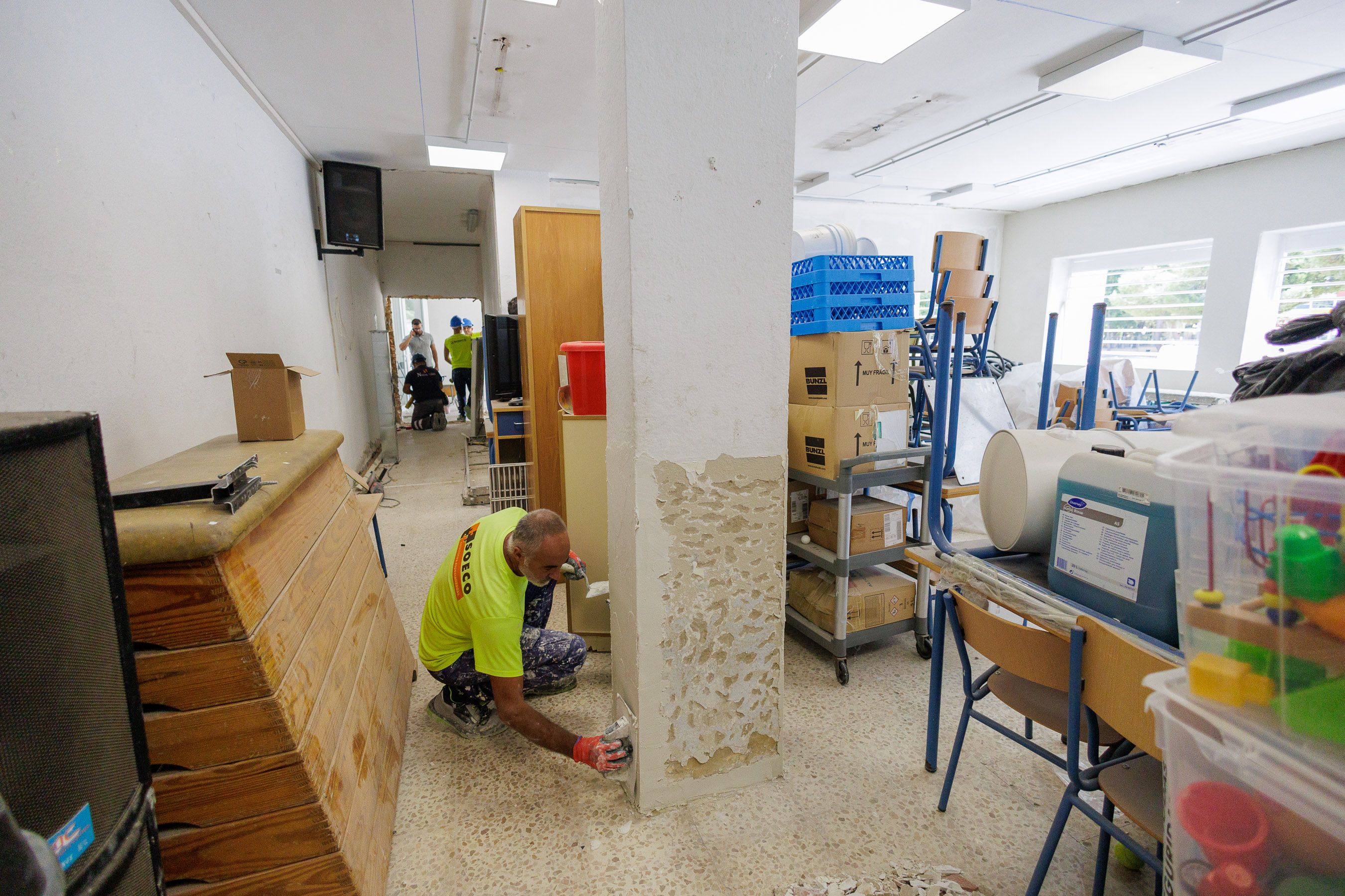 Las obras en CEIP Tartessos de Jerez 