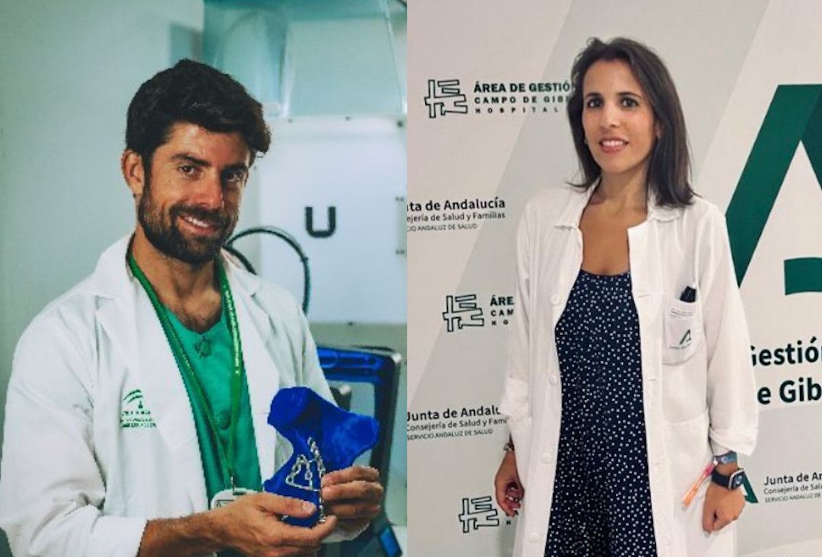 Pablo Andrés Cano, del Hospital Universitario Puerta del Mar, y Myriam Gallego Galileo, del Hospital de La Línea.