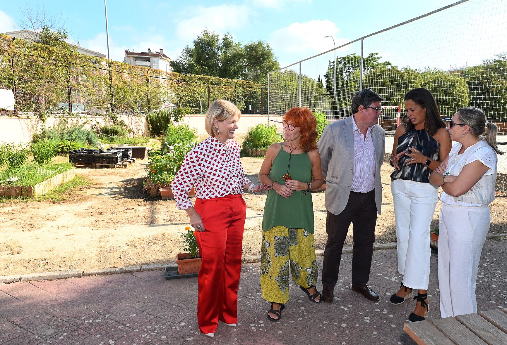 María José García-Pelayo, con la comunidad educativa.