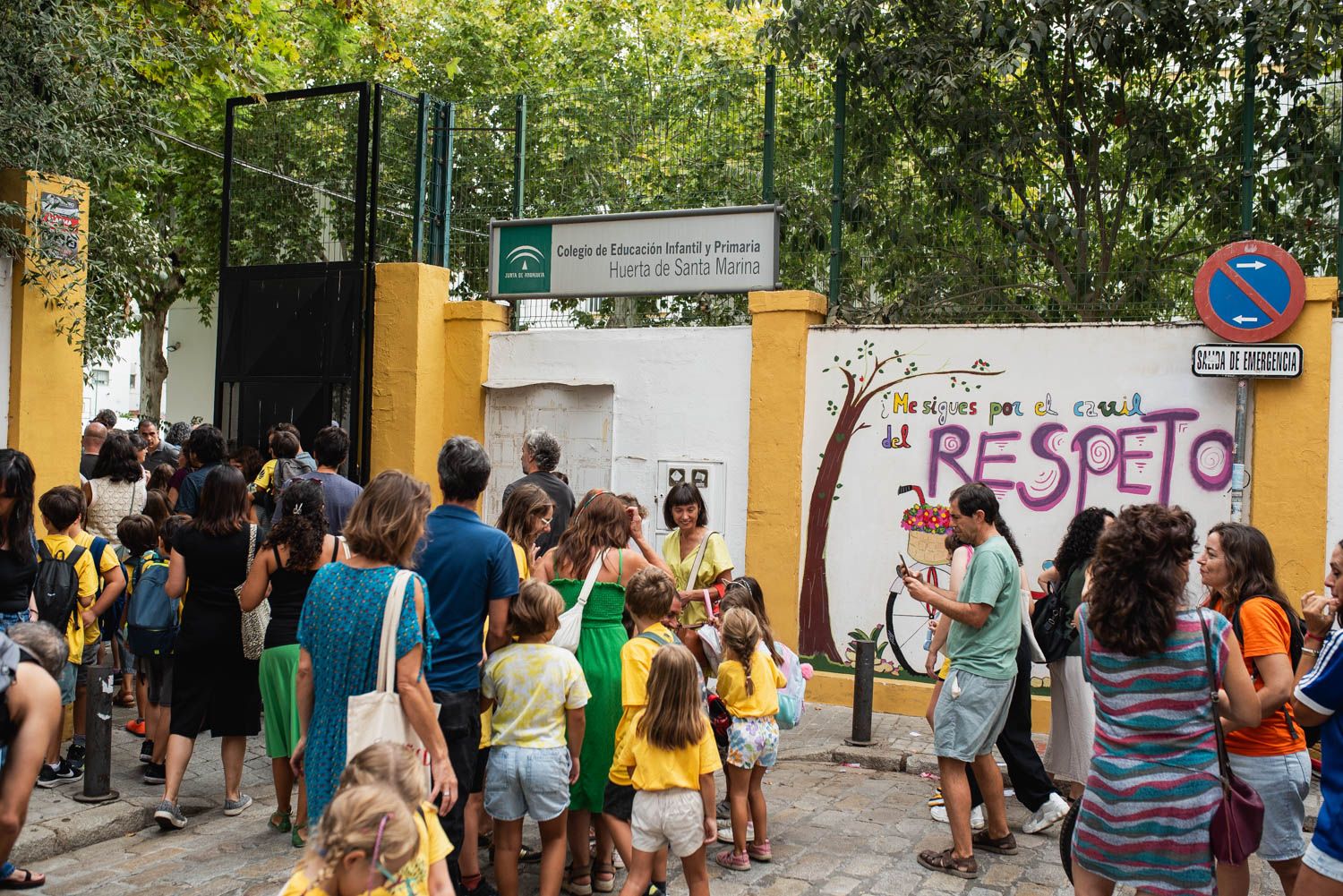 El inicio del curso en un colegio andaluz, este martes.