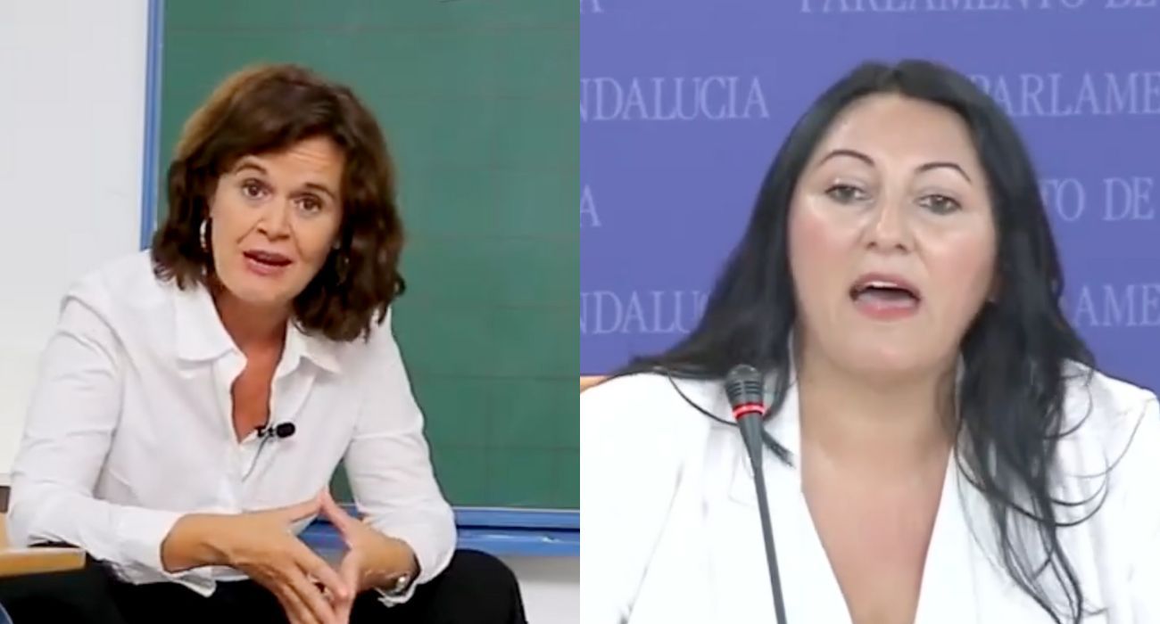 Esperanza Gómez, a la izquierda, será remplazada como portavoz adjunta por Alejandra Durán, de Podemos, a la derecha.